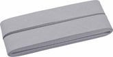 5 Meter Baumwoll-Schrägband 40/20 - weiß/grau/schwarz